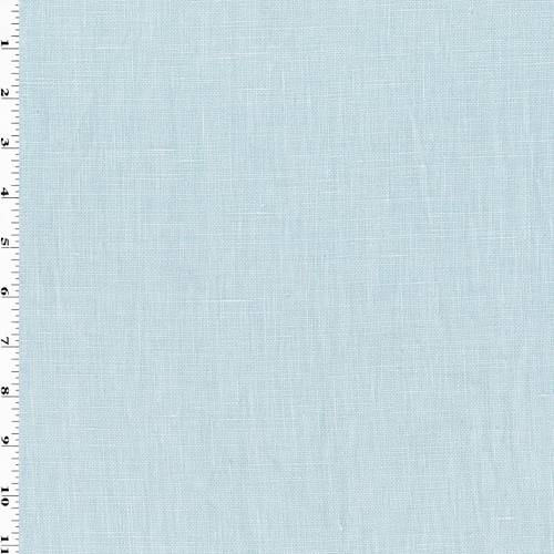 *1 3/8 YD PC--Cloud Sky Blue Slub Linen Canvas Home Decorating Fabric