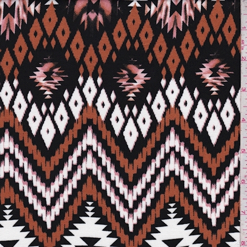 Black/Bronze/White Southwest Twill Challis
