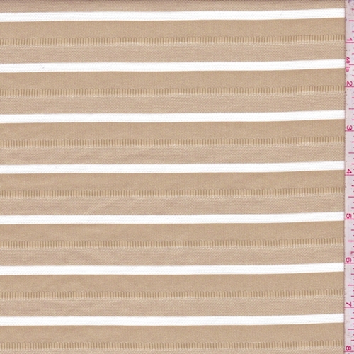 Khaki/White Deco Stripe Suiting