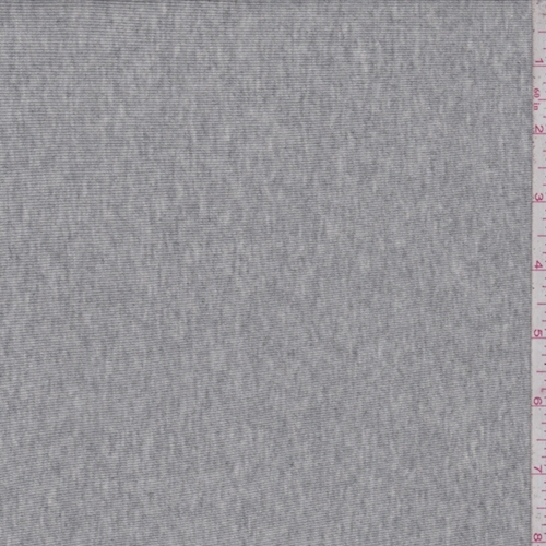 Heather Grey Jersey Rib Knit