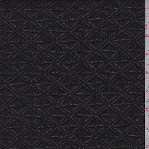 Black Metallic Diamond Matelasse