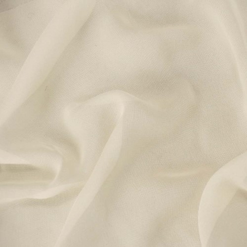 Whisper Ivory Semi-Sheer Loosely Woven Silk APS00647