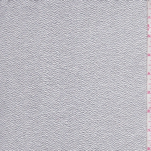 Metallic Silver Crepe Faux Leather