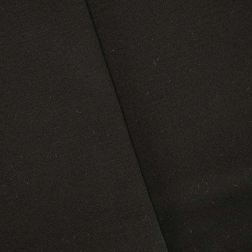Inked Black Wool Blend Twill Woven Suiting APS00326