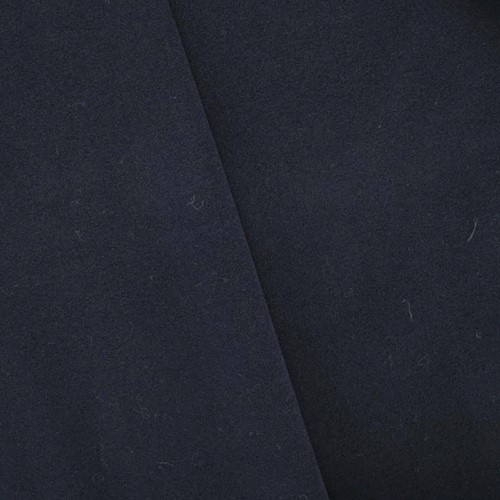 Ink Navy Blue Melton Wool Blend Jacketing APS00345