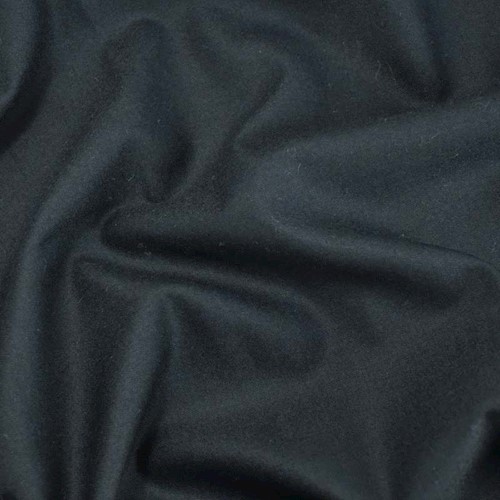 Midnight Navy Wool Blend Twill Suiting APS00372