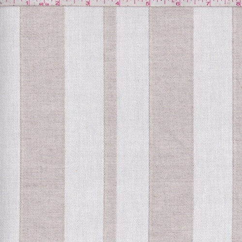 Natural/Oatmeal Stripe Twill Woven Decorating Fabric