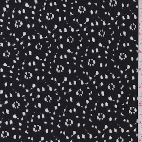 Black Floral Wave Lace