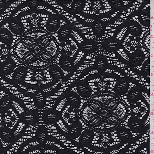 Black Medallion Lace