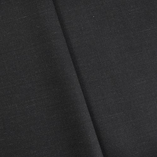 Black/Gray Wool Blend Woven Dobby Suiting