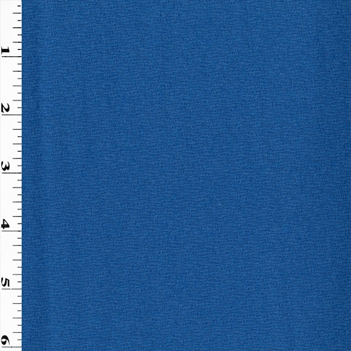 Pool Blue Wool Brushed Slub Woven Jacketing