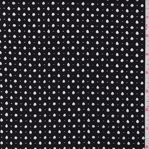 Black Mini Lattice Eyelet