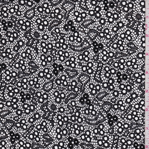 Black Eyelet Cluster Lace