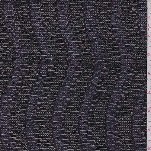 Black Wave Mini Sequin Mesh