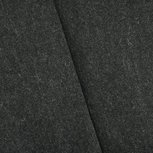 *1 1/2 YD PC--Night Gray Wool Blend Twill Jacketing