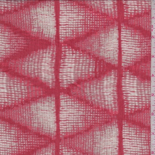 *1 1/4 YD PC--Fire Red/Sage Geometric Lawn