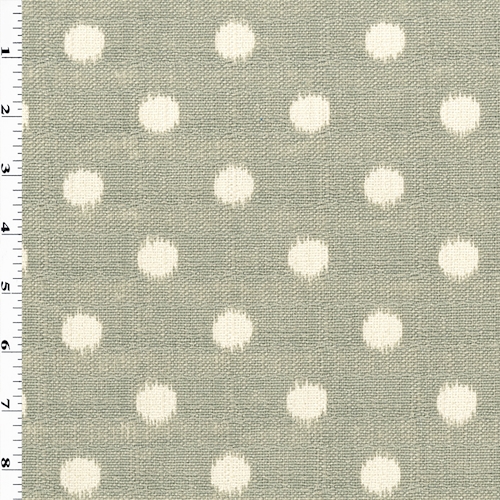 Taupe/Beige Cotton Dot Printed Textured Dobby Decor Fabric
