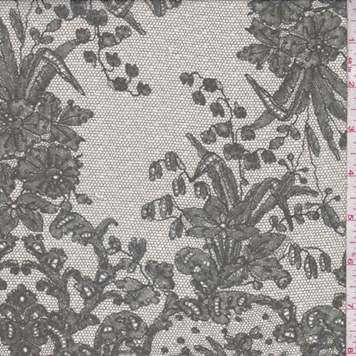 Pale Natural/Jade Floral Silk Chiffon