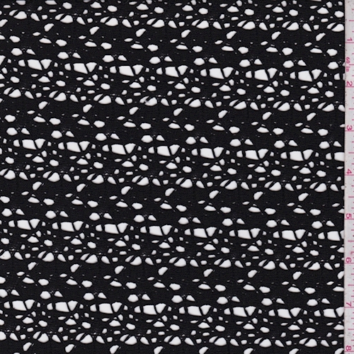 Black Crochet Deco Lace