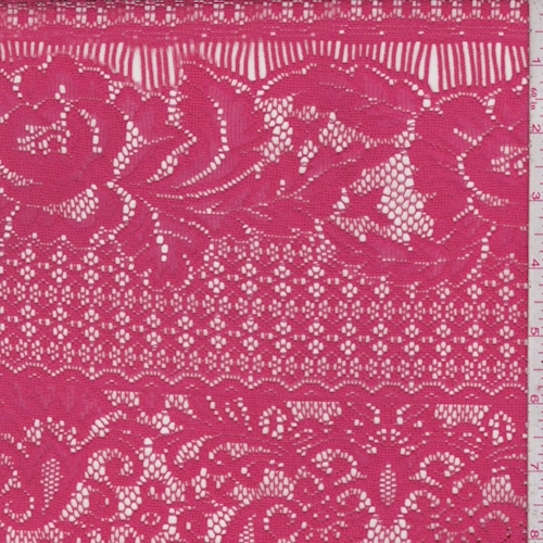 Watermelon Floral Stripe Lace