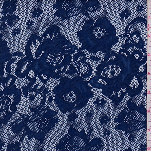 Sapphire Floral Mesh Lace