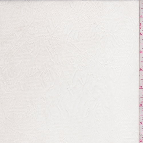 Ivory Baroque Embossed Chiffon