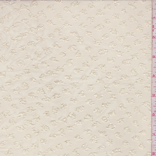 Light Cream Boucle Dot Chiffon