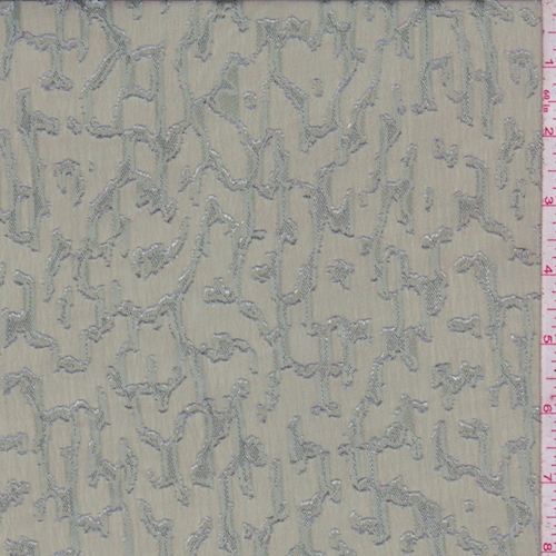 Sage Abstract Jacquard Chiffon