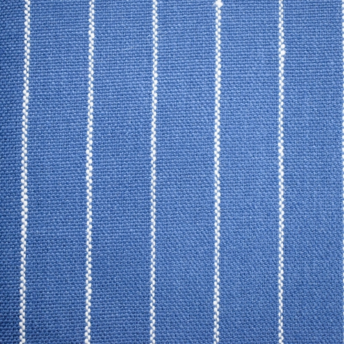 Harbor Blue/White Stripe Linen Woven Home Decorating Fabric