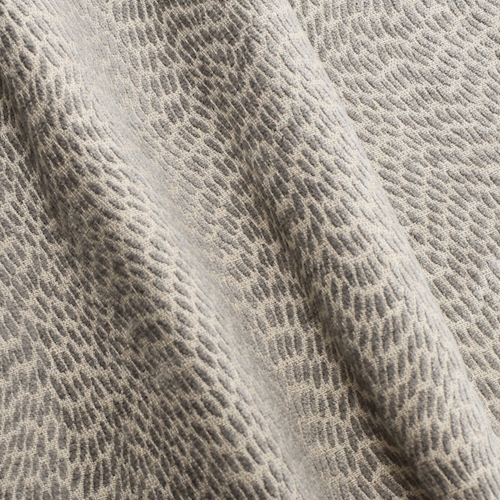 Gray/Off-White Abstract Chenille Damask Decorating Fabric