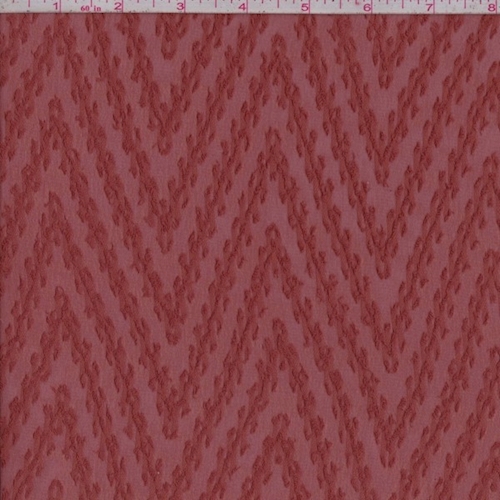 Rust Orange Chevron Jacquard Chiffon