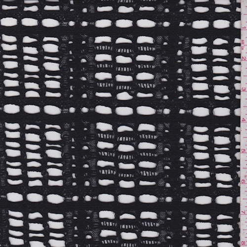 Black Deco Corded Lace