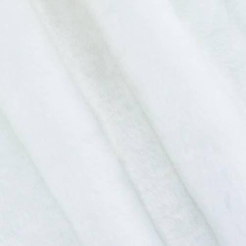 *4 YD PC--Winter White Stripe Faux Fur Knit