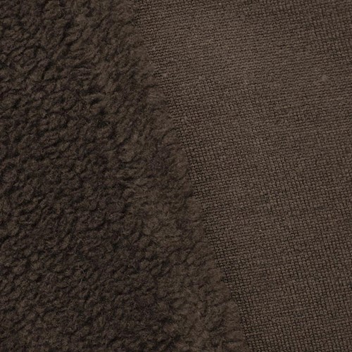 Deep Brown Sherpa Fleece Knit APS00293