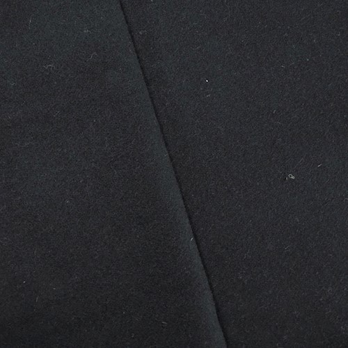 Matte Black Boiled Wool Blend Coating APS00332
