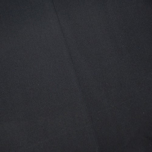 Matte Black Tropical Wool Blend Cross-Hatch Woven Shirting APS00414