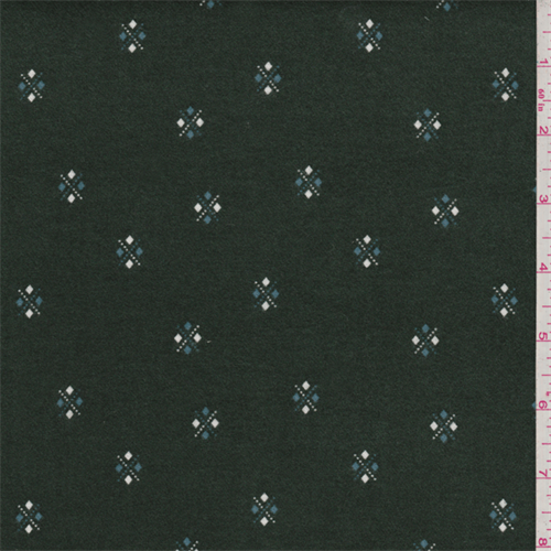 Hunter Diamond Print Flannel Twill