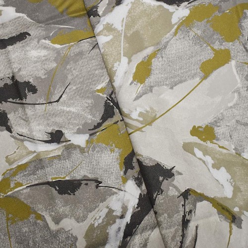 Gray/Multi Chris Stone Abstract Print Twill Decor Fabric DFW60981