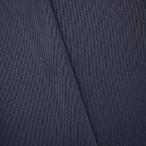 *1 7/8 YD PC--Night Navy Blue Wool Blend Twill Jacketing