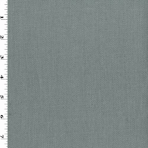 *2 3/8 YD PC--Dark Gray Linen Herringbone Home Decorating Fabric