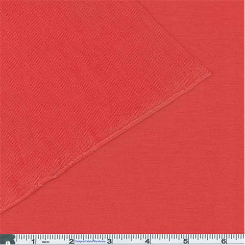 *3 YD PC--Dark Coral French Terry Jersey Knit