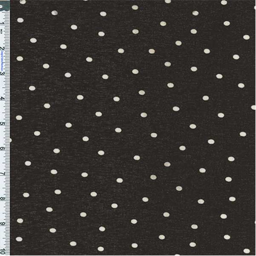 *1 YD PC--Black Polka Dot Onion Skin Knit