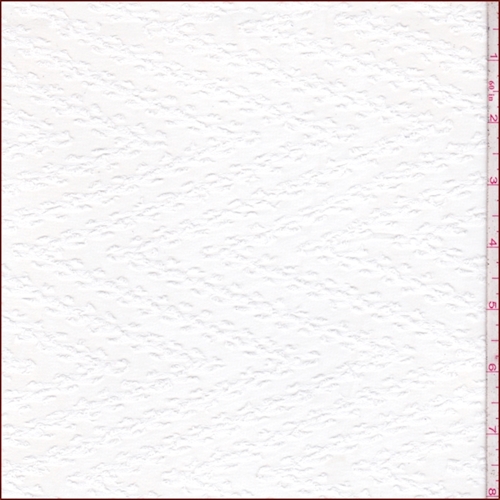 White Chevron Jacquard Chiffon