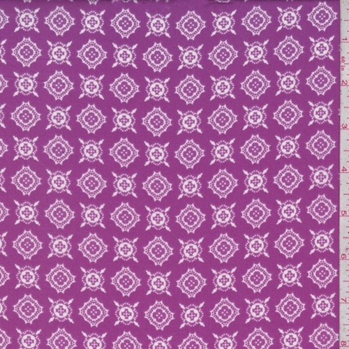 Magenta Polyester Deco Medallion