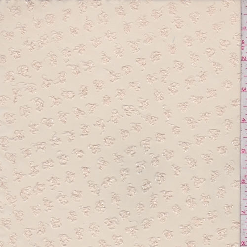 Golden Beige Boucle Dot Chiffon