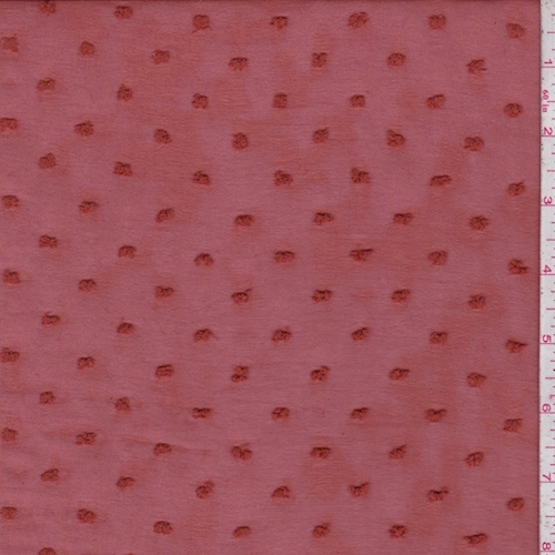 Rust Orange Dot Chiffon