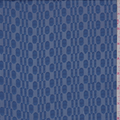Sapphire Oval/Dash Jacquard Chiffon