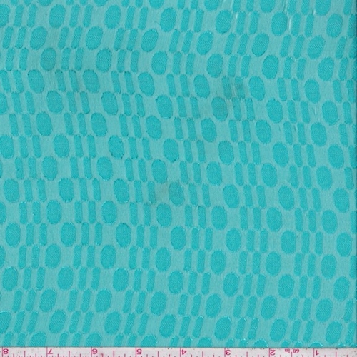 Light Turquoise Oval/Dash Jacquard Chiffon