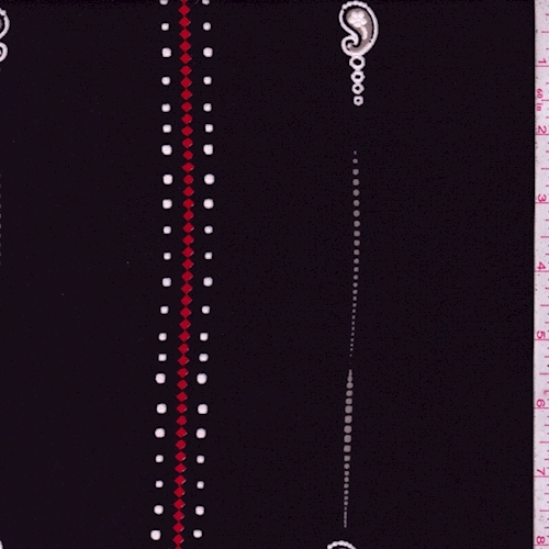 ITY Black/White Deco Stripe Jersey Knit
