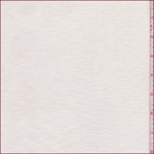 White Slubbed Jersey Knit